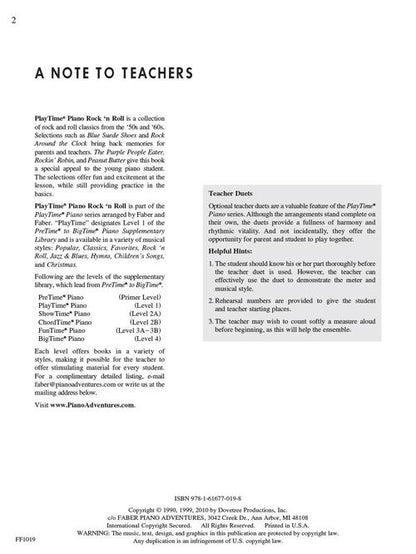 Faber Piano Adventures - PlayTime® Piano Rock 'N Roll - Level 1