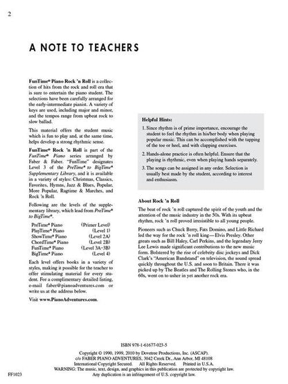 Faber Piano Adventures - FunTime® Rock & Roll - Level 3A-3B