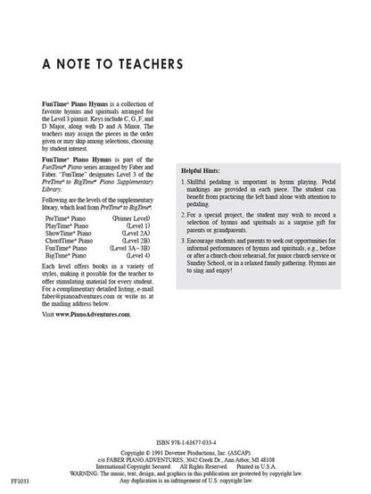 Faber Piano Adventures - FunTime® Hymns - Level 3A-3B