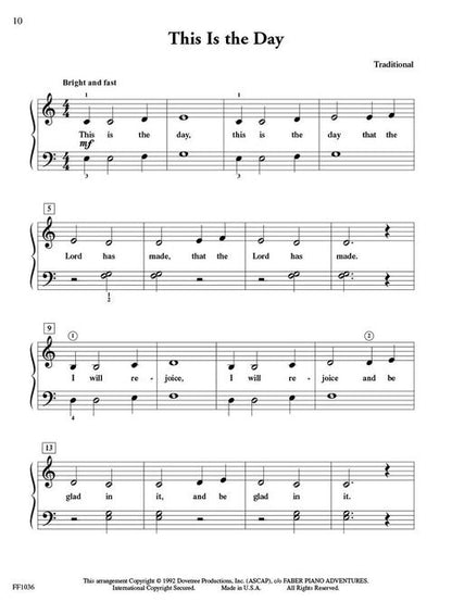 Faber Piano Adventures - ShowTime® Piano Hymns - Level 2A
