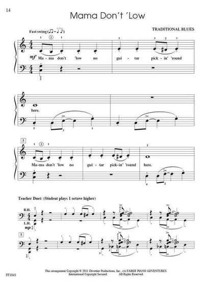 Faber Piano Adventures - ShowTime® Piano Jazz & Blues - Level 2A