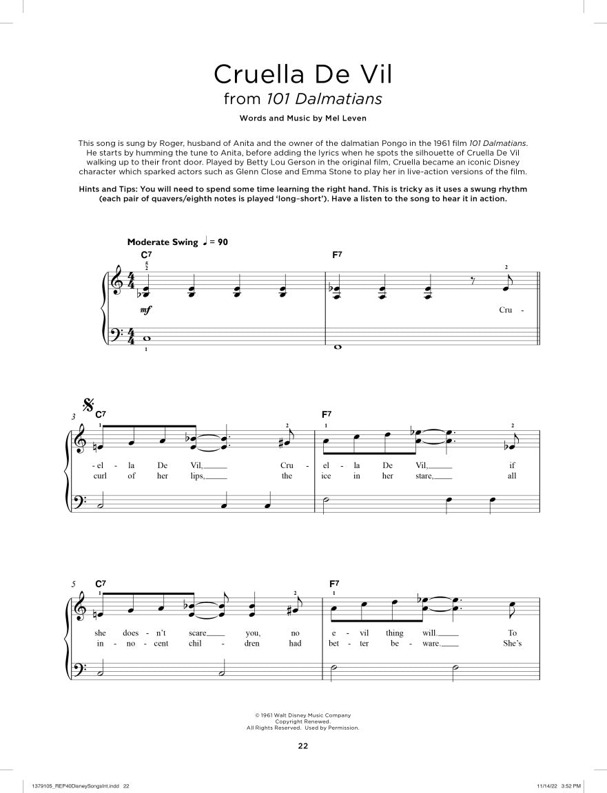 Really Easy Piano: 40 Disney Songs
