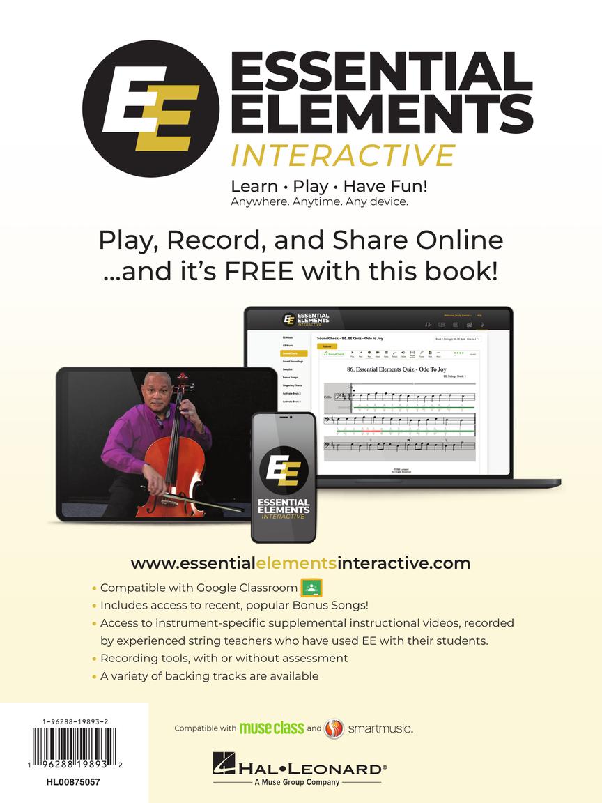 Essential Elements for Strings – Cello - Book 1 with Online Resources