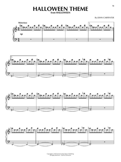 John Carpenter Sheet Music Collection - Piano Solo