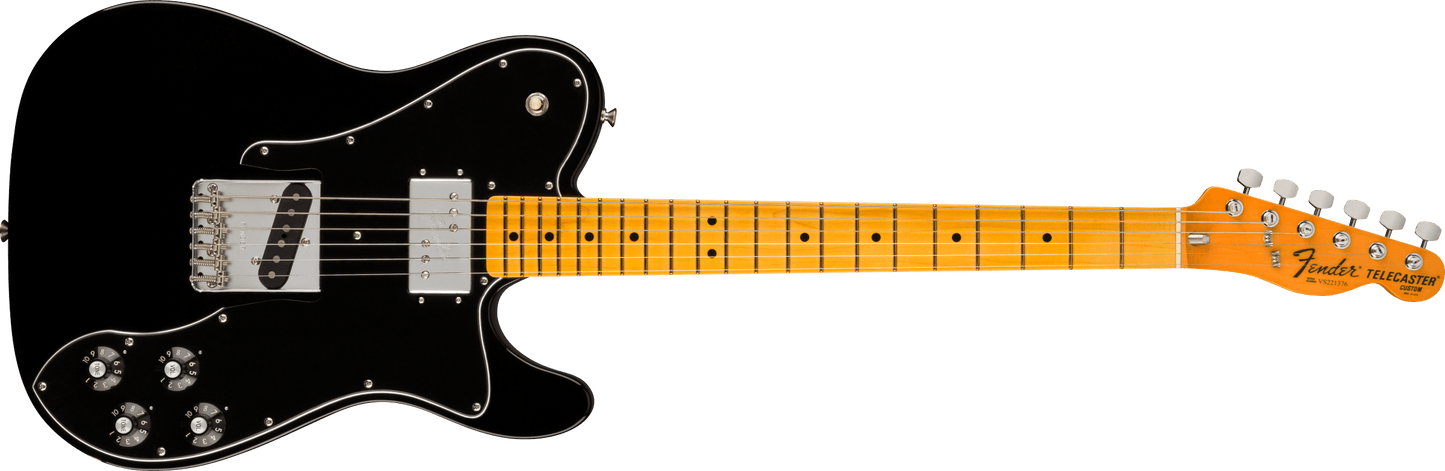 Fender American Vintage II 1977 Telecaster Custom, Maple Fingerboard, Black