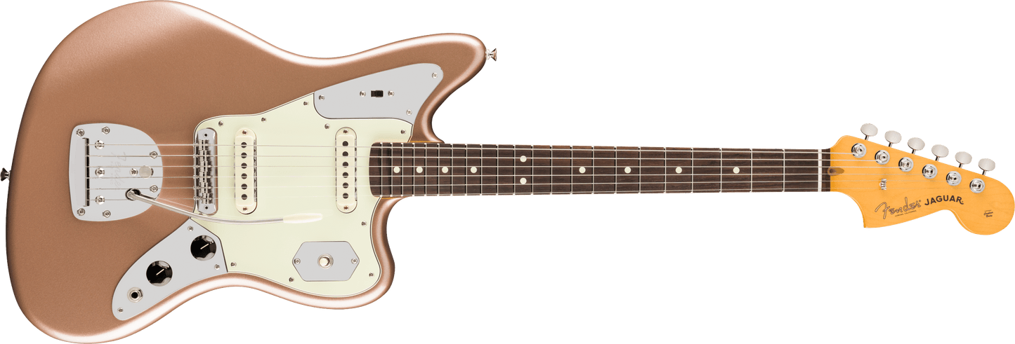 Fender American Professional Classic Jaguar®, Rosewood Fingerboard, Faded Firemist Gold
