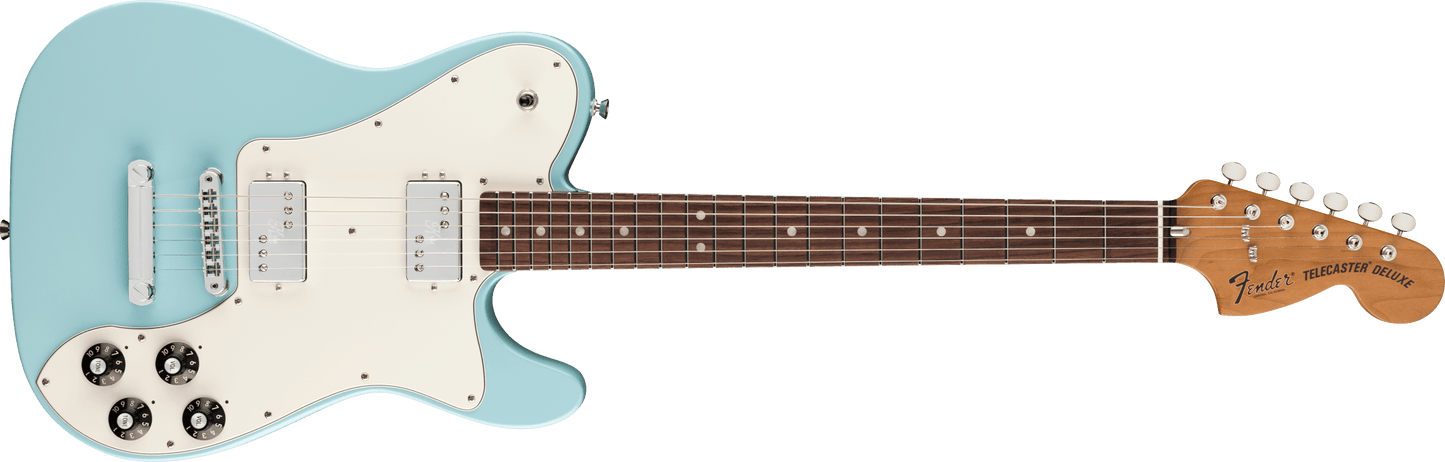 Fender Kingfish Delta Day Telecaster® Deluxe, Rosewood Fingerboard, Daphne Blue