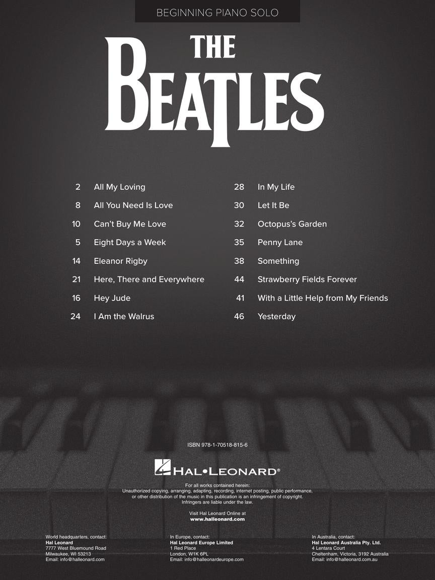The Beatles for Beginning - Piano Solo