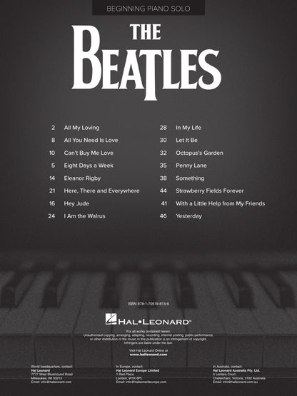 The Beatles for Beginning - Piano Solo
