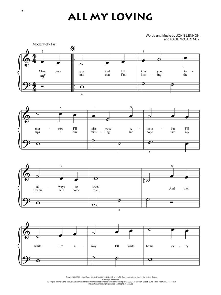 The Beatles for Beginning - Piano Solo