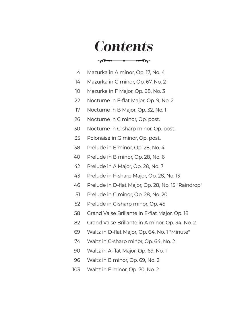 Intermediate Chopin Favorites - Hal Leonard