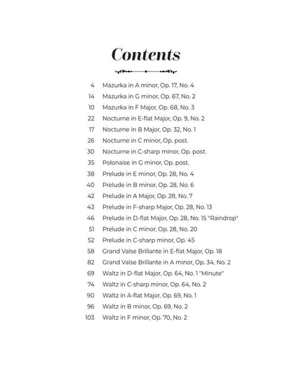 Intermediate Chopin Favorites - Hal Leonard