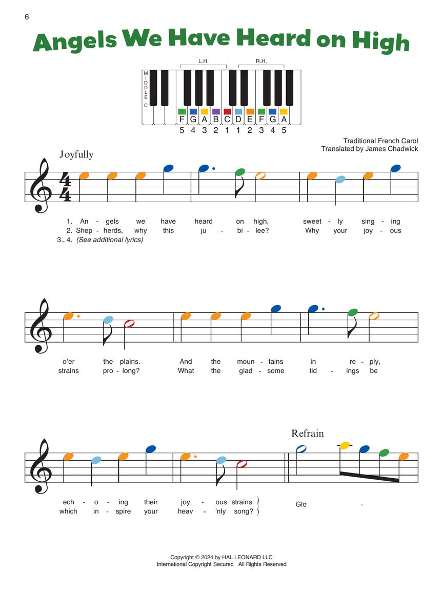 Piano-by-Color – Christmas Carols