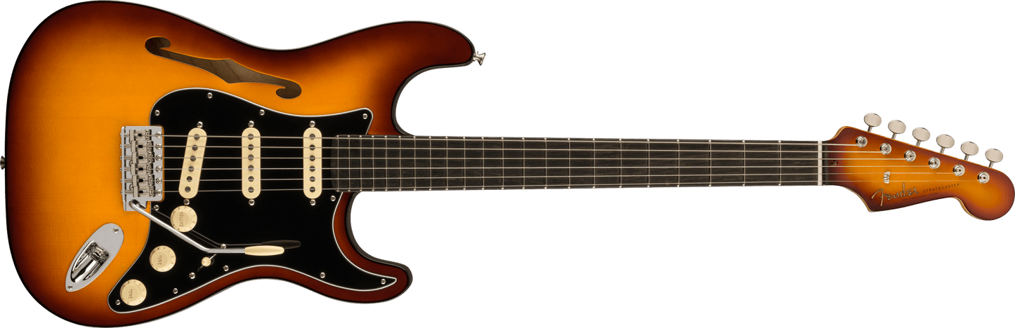 Fender Limited Edition Suona Stratocaster® Thinline, Ebony Fingerboard, Violin Burst