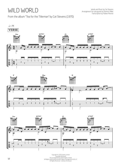Song Classics for Solo Guitar: Arranged by Dominic Miller - Guitar Solo TAB