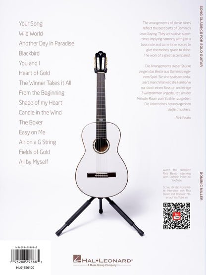 Song Classics for Solo Guitar: Arranged by Dominic Miller - Guitar Solo TAB