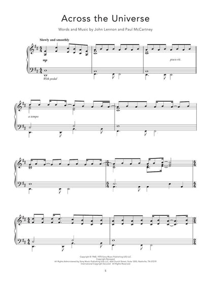 Peaceful Piano Solos: The Beatles