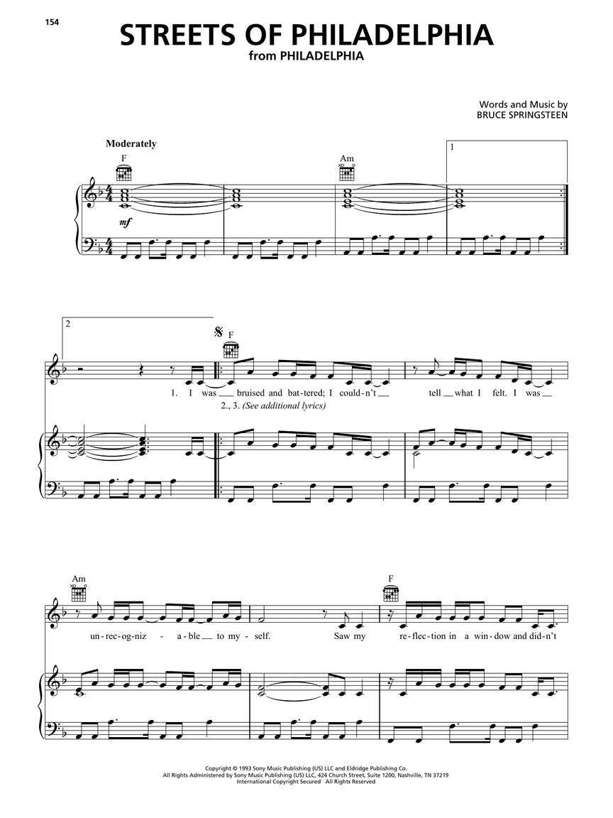 Bruce Springsteen Sheet Music Collection - Piano/Vocal/Guitar