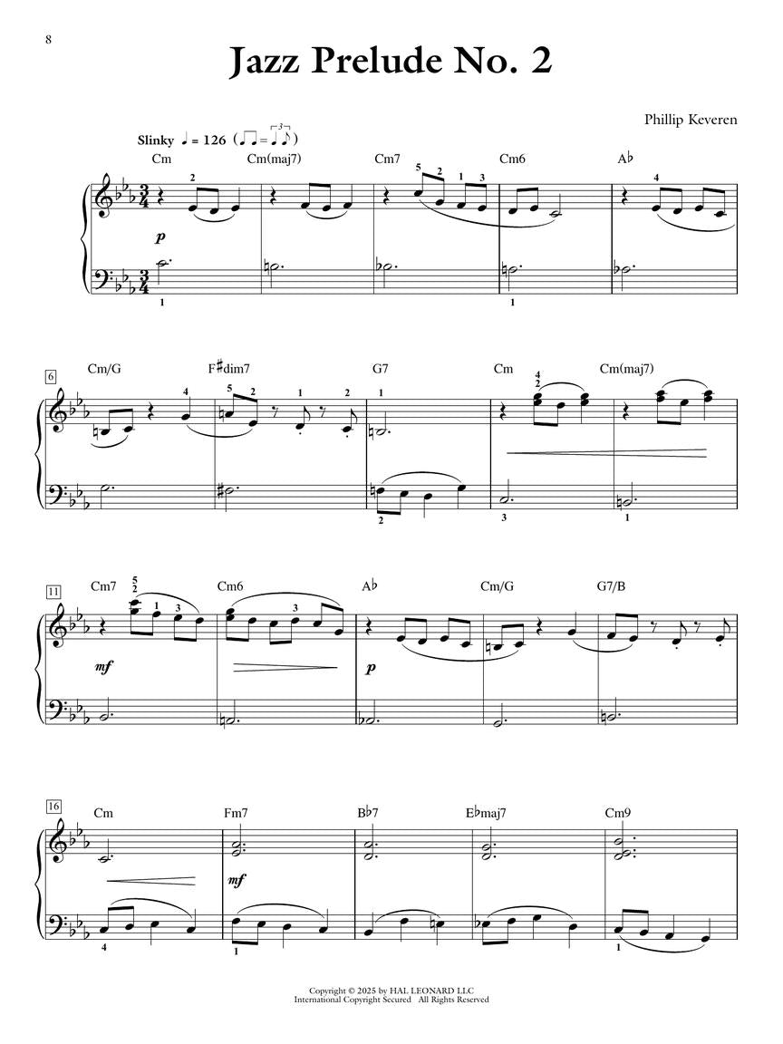 Jazz Preludes for Piano - The Phillip Keveren Series - Piano Solo