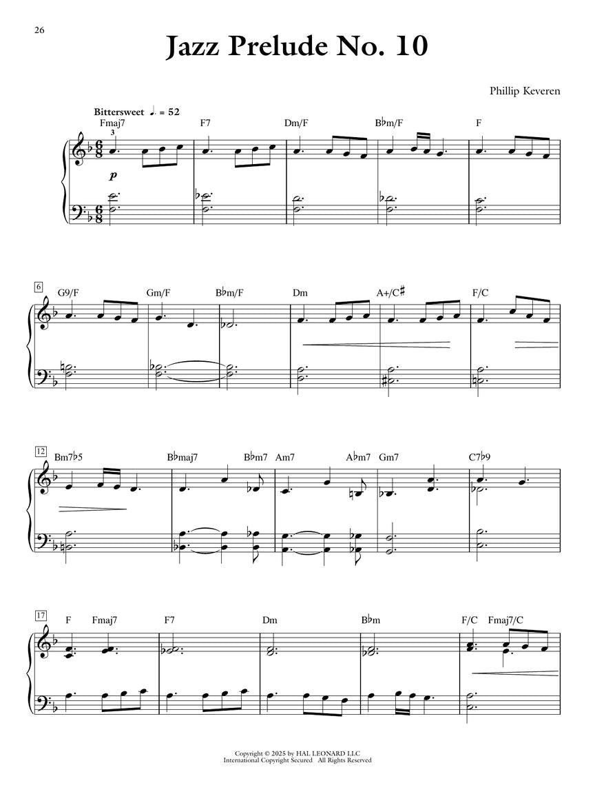 Jazz Preludes for Piano - The Phillip Keveren Series - Piano Solo