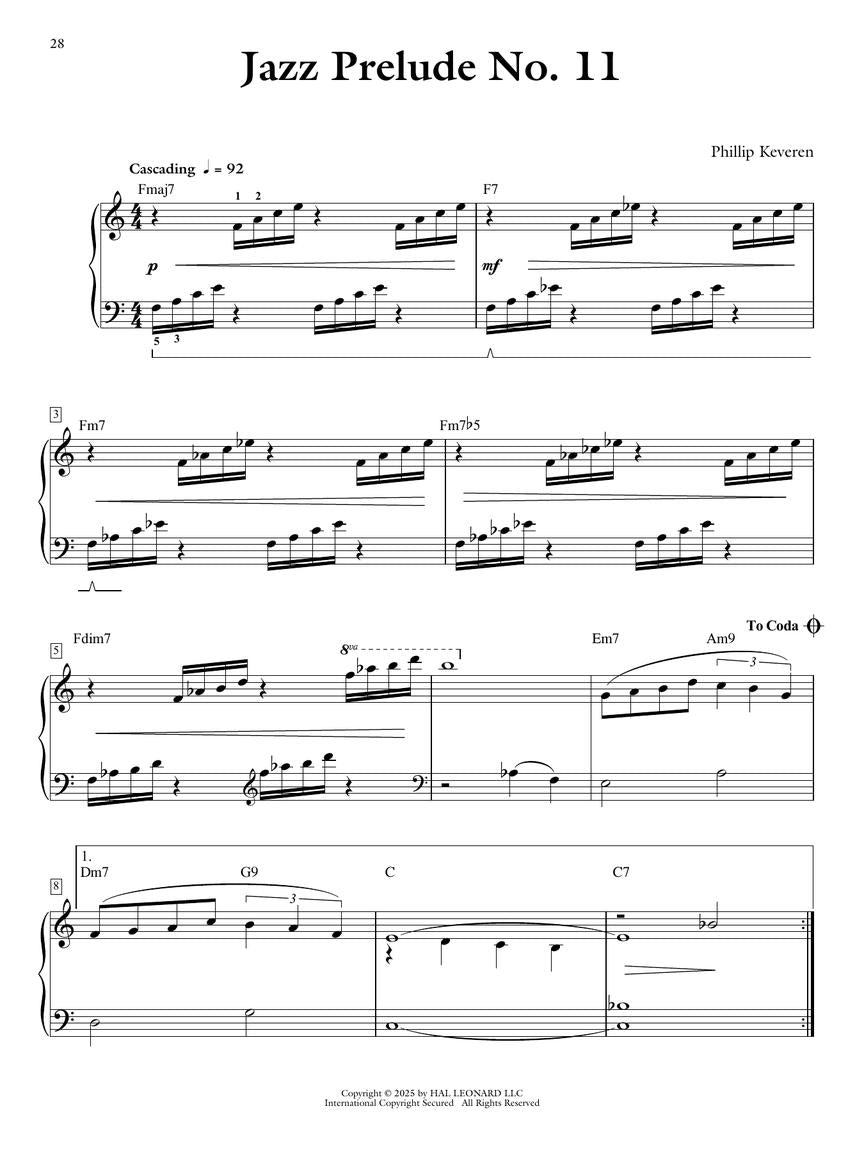 Jazz Preludes for Piano - The Phillip Keveren Series - Piano Solo