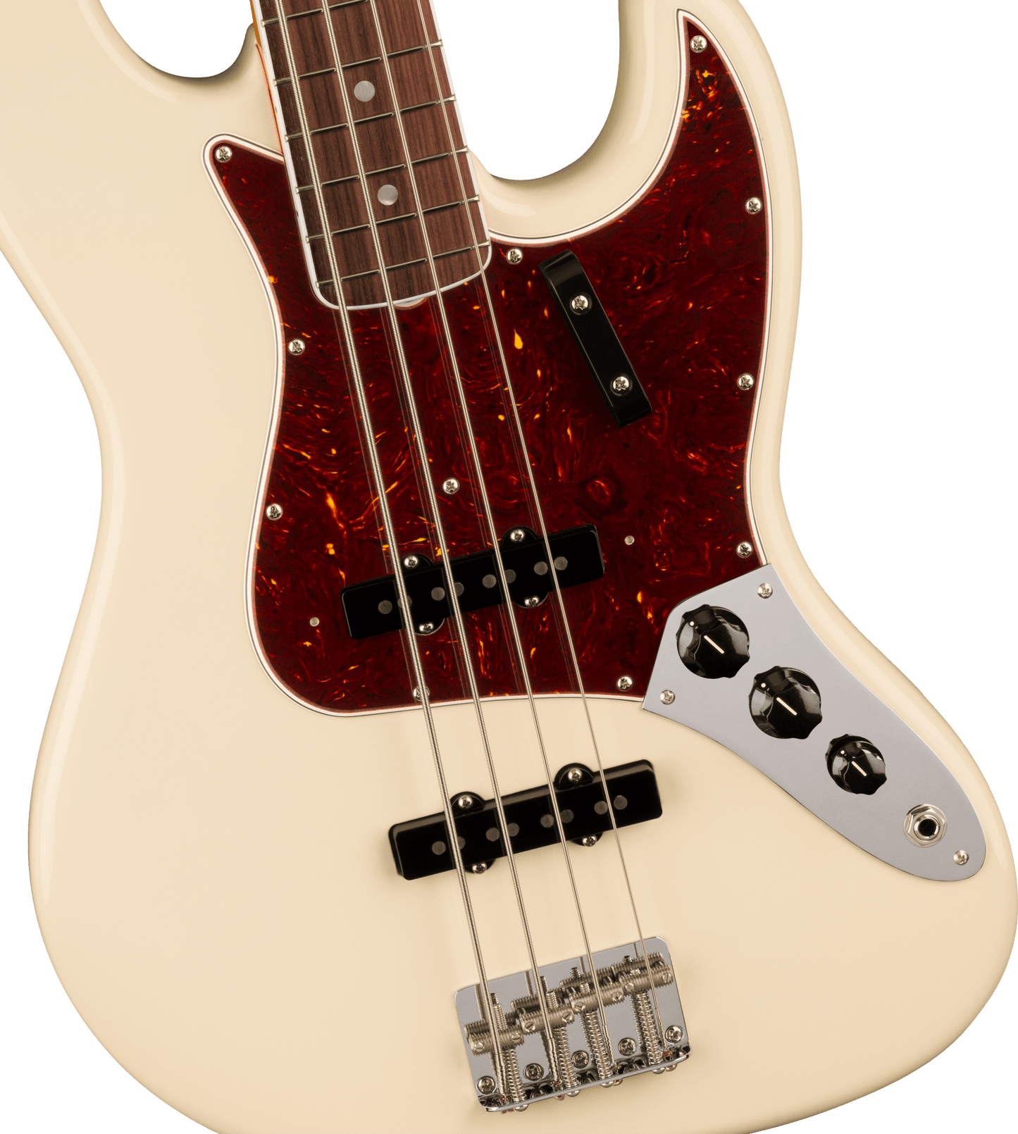 Fender American Vintage II 1966 Jazz Bass, Rosewood Fingerboard, Olympic White