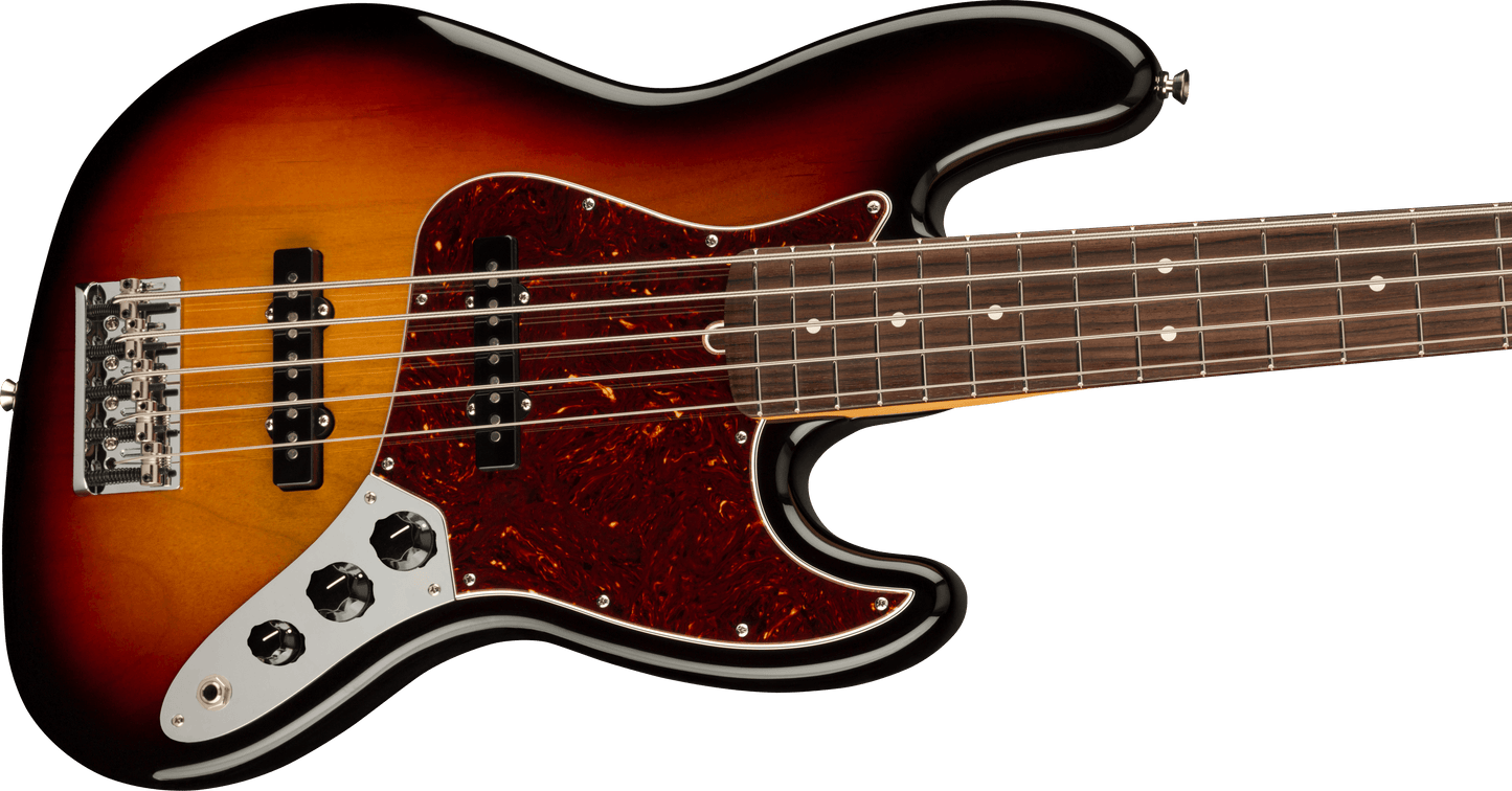Fender American Professional II Jazz Bass, 5-String Olympic 3 Color Sunburst