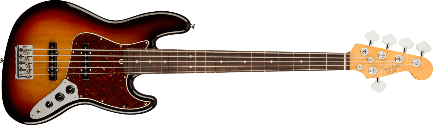 Fender American Professional II Jazz Bass, 5-String Olympic 3 Color Sunburst