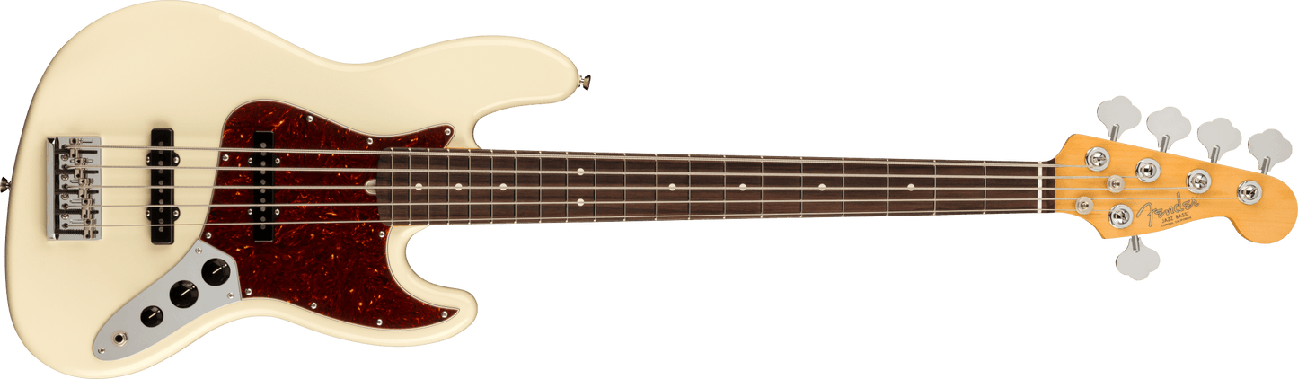 Fender American Professional II Jazz Bass, 5-String Olympic White