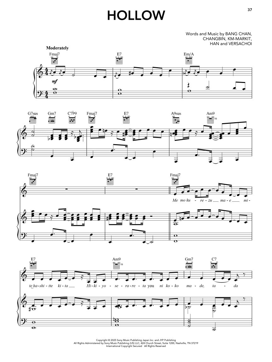K-Pop Sheet Music Collection - Piano/Vocal/Guitar