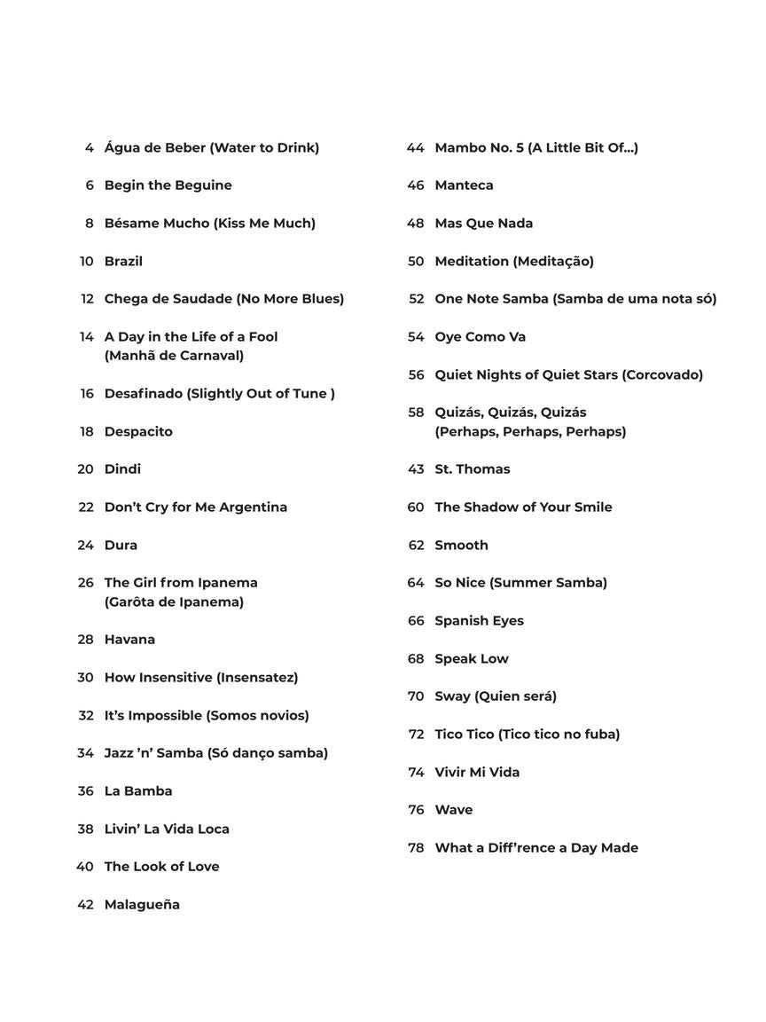 Latin - Super Easy Songbook