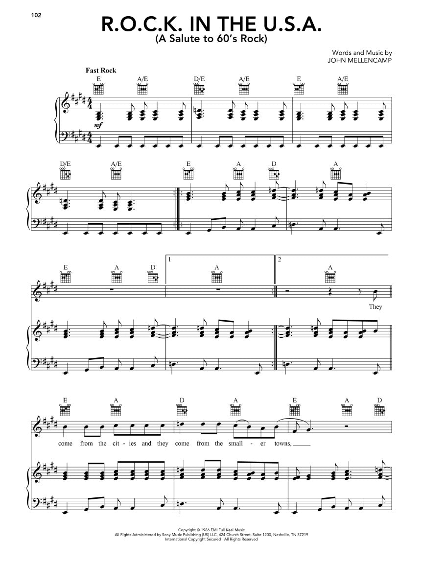 America Celebrates: A Songbook for America's 250th Birthday - Piano/Vocal/Guitar