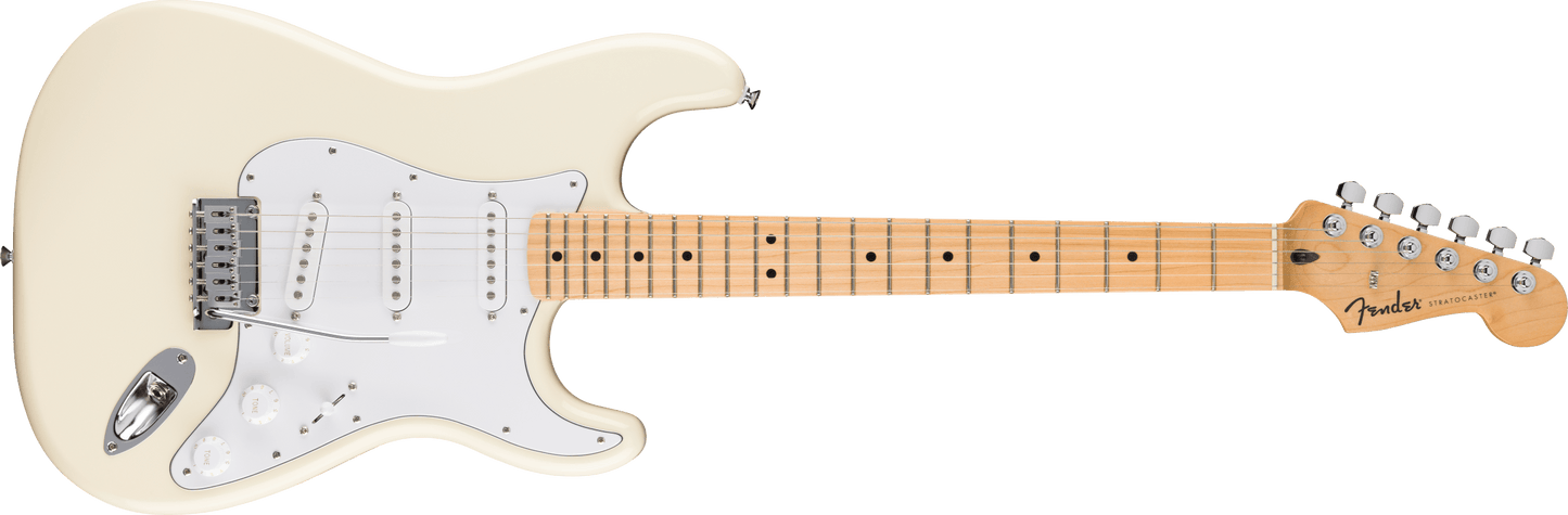 Fender Standard Series, Stratocaster, Maple Fingerboard, White Pickguard, Olympic White