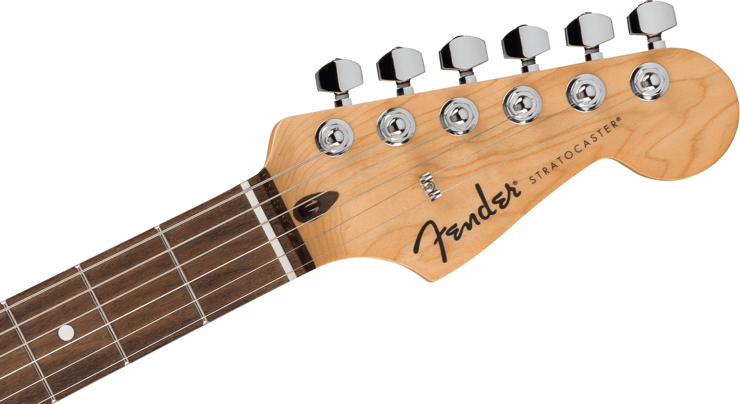 Fender Standard Series Stratocaster, HSS, Maple Fingerboard, White Pickguard, Aqua Marine Metallic