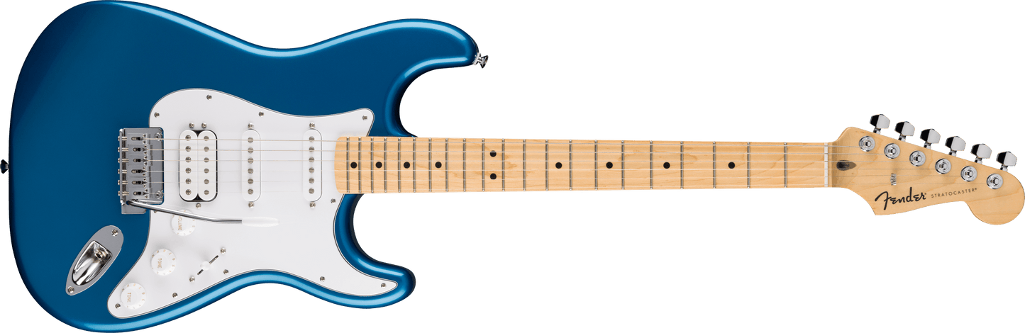 Fender Standard Series Stratocaster, HSS, Maple Fingerboard, White Pickguard, Aqua Marine Metallic