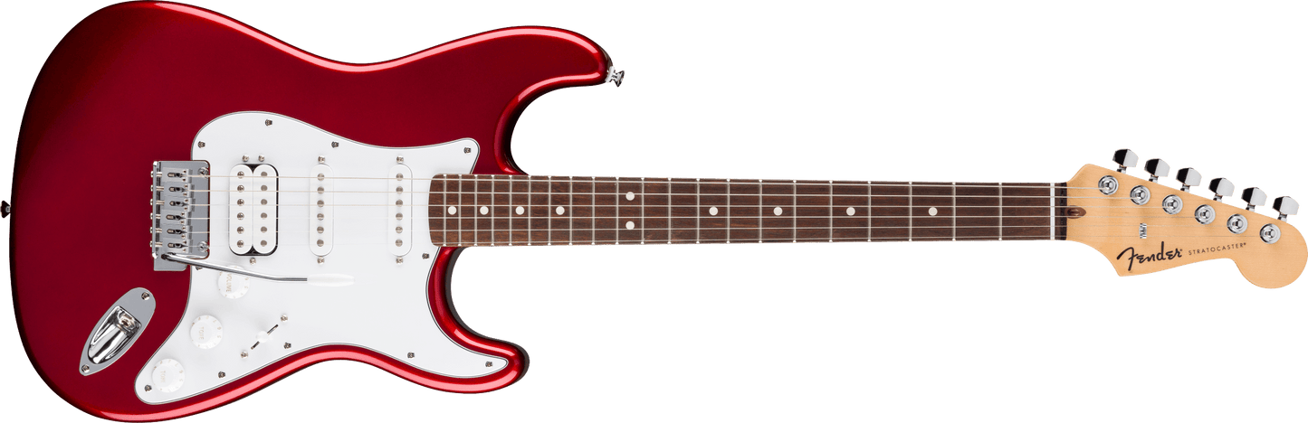 Fender Standard Series Stratocaster, HSS, Laurel Fingerboard, White Pickguard, Candy Cola