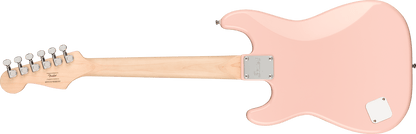 Squier Mini Stratocaster®, Laurel Fingerboard, White Pickguard, Shell Pink