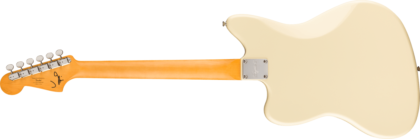 Squier J Mascis Jazzmaster® Laurel Fingerboard Gold Anodized Pickguard  Vintage White