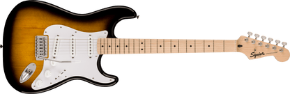 Squier Sonic Stratocaster Pack, Maple Fingerboard, 2-Color Sunburst, Gig Bag, 10G