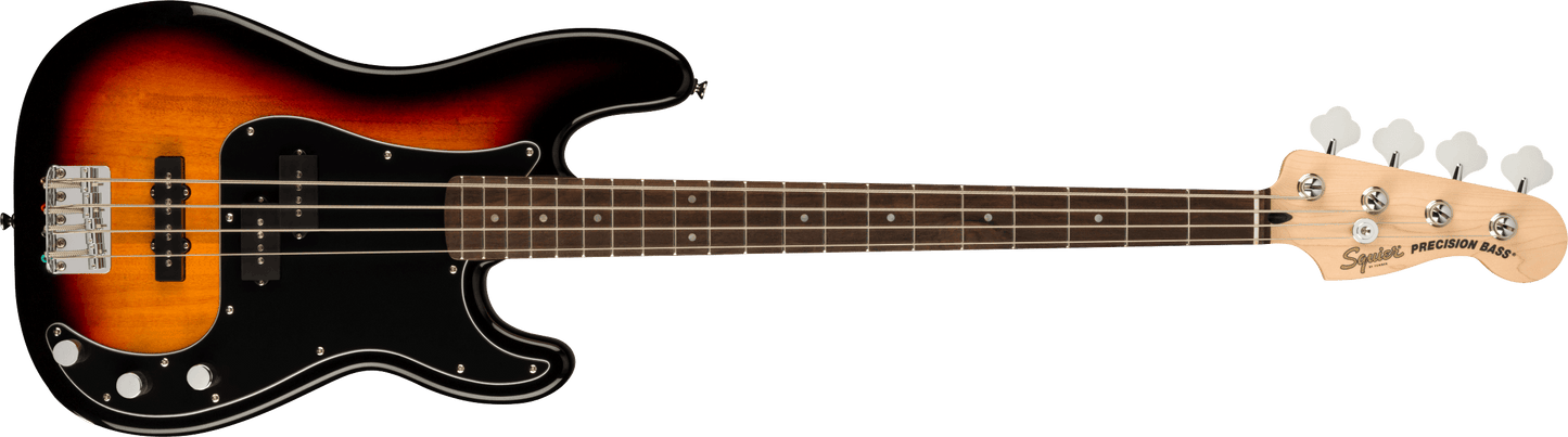 Squier Affinity Series Precision Bass PJ Pack, Laurel Fingerboard, 3-Color Sunburst, Gig Bag, Rumble 15