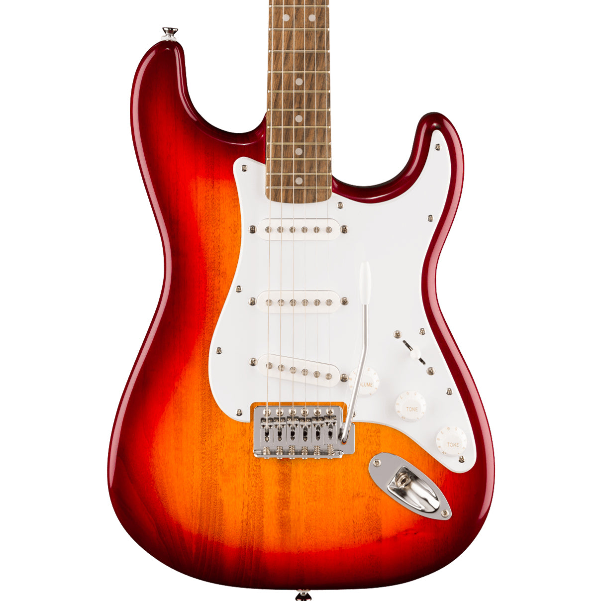 Squier Sonic® Stratocaster®, Laurel Fingerboard, White Pickguard, Sienna Sunburst