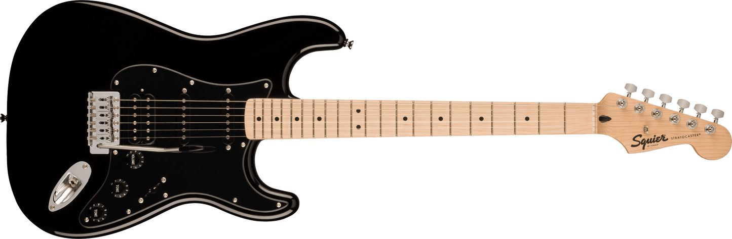 Squier Squier Sonic Stratocaster HSS, Maple Fingerboard, Black