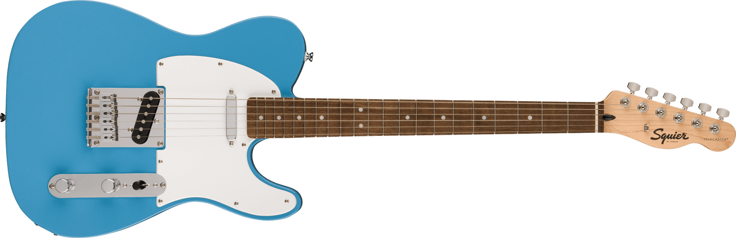 Squier Sonic® Telecaster®, Laurel Fingerboard, White Pickguard, California Blue