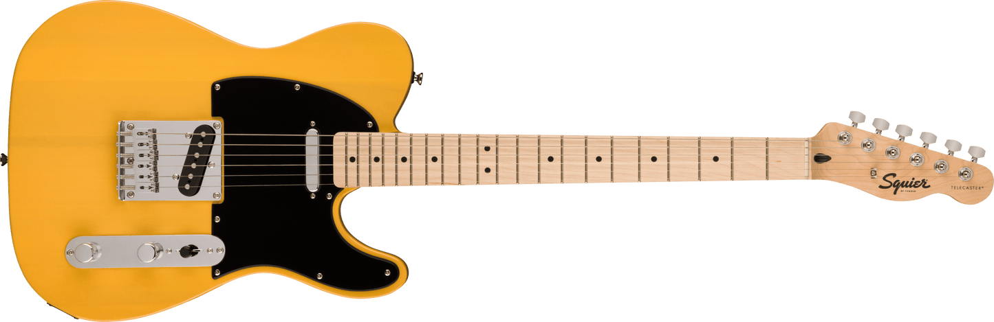 Squier Sonic Telecaster, Maple Fingerboard, Butterscotch Blonde