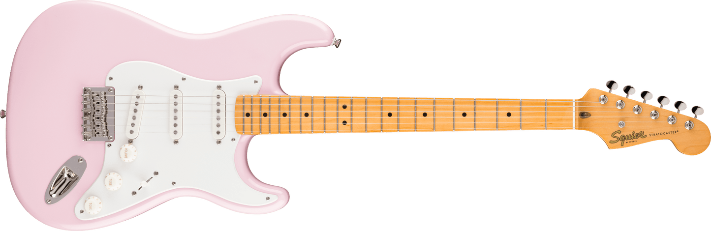 Squier Classic Vibe™ '50s Stratocaster® HT, Maple Fingerboard, Parchment Pickguard, Shell Pink