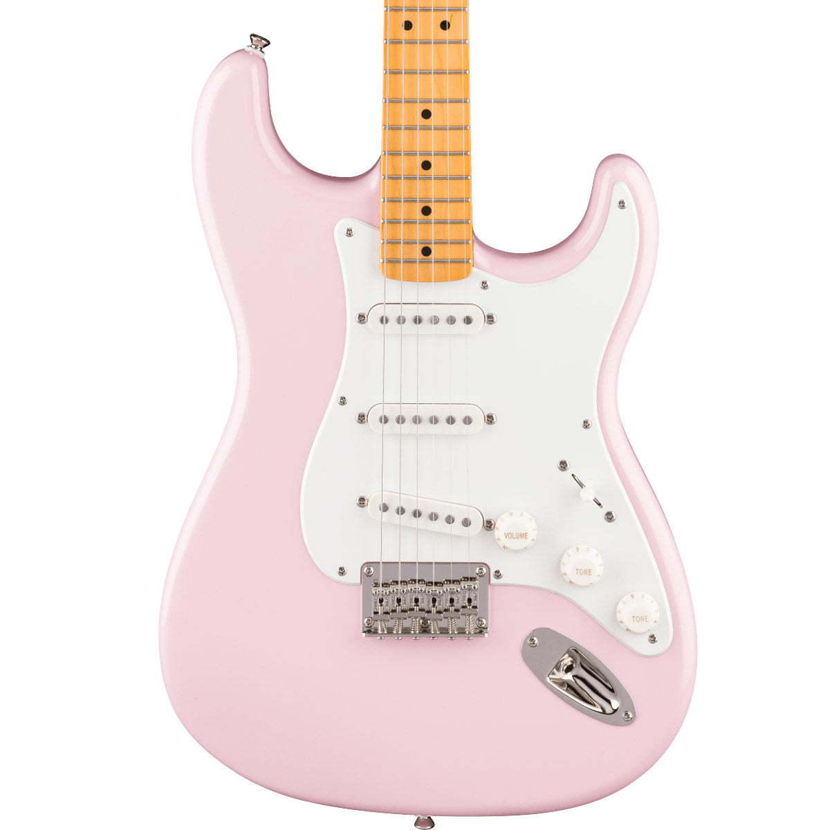 Squier Classic Vibe™ '50s Stratocaster® HT, Maple Fingerboard, Parchment Pickguard, Shell Pink