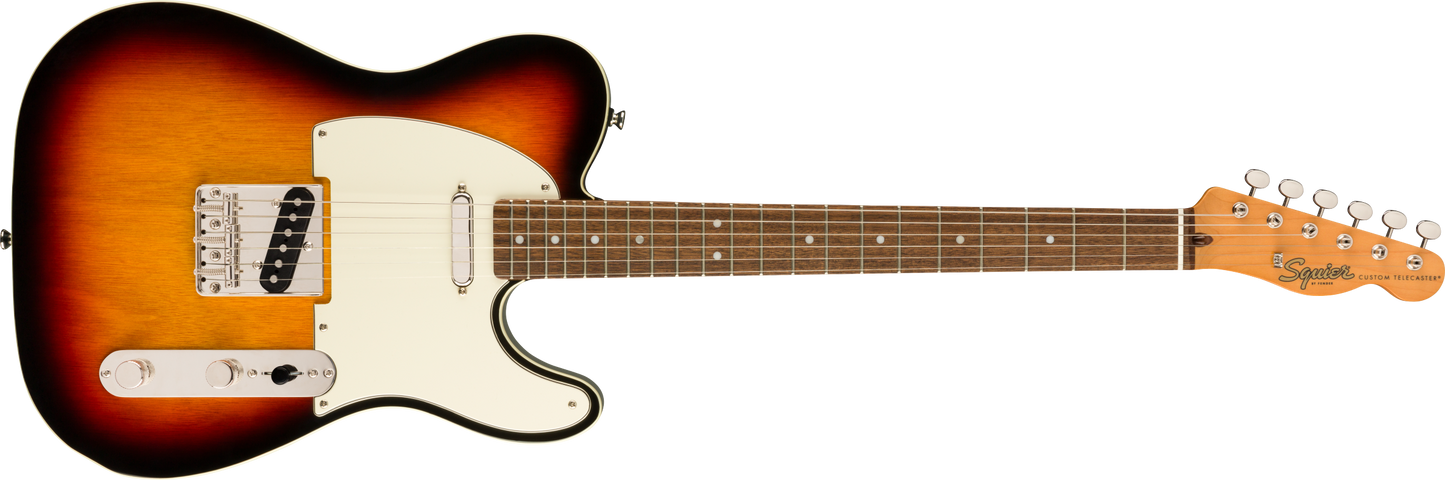 SquierClassic Vibe '60s Custom Telecaster, Laurel Fingerboard, 3-Color Sunburst