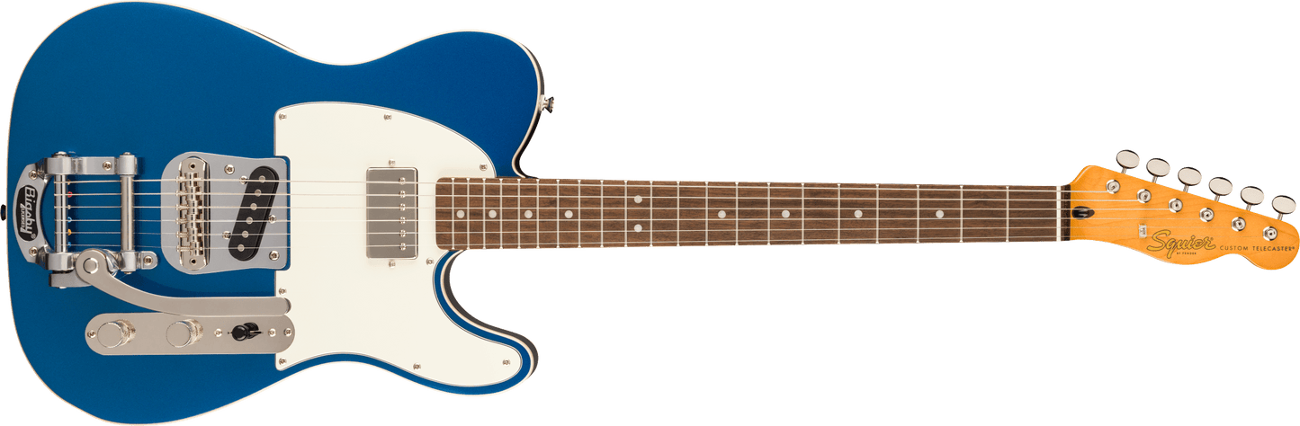 Squier Classic Vibe™ Custom Telecaster® SH with Bigsby, Parchment Pickguard, Lake Placid Blue