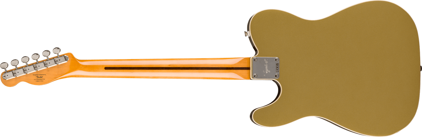Squier Classic Vibe™ Custom Telecaster® SH with Bigsby, Parchment Pickguard, Aztec Gold