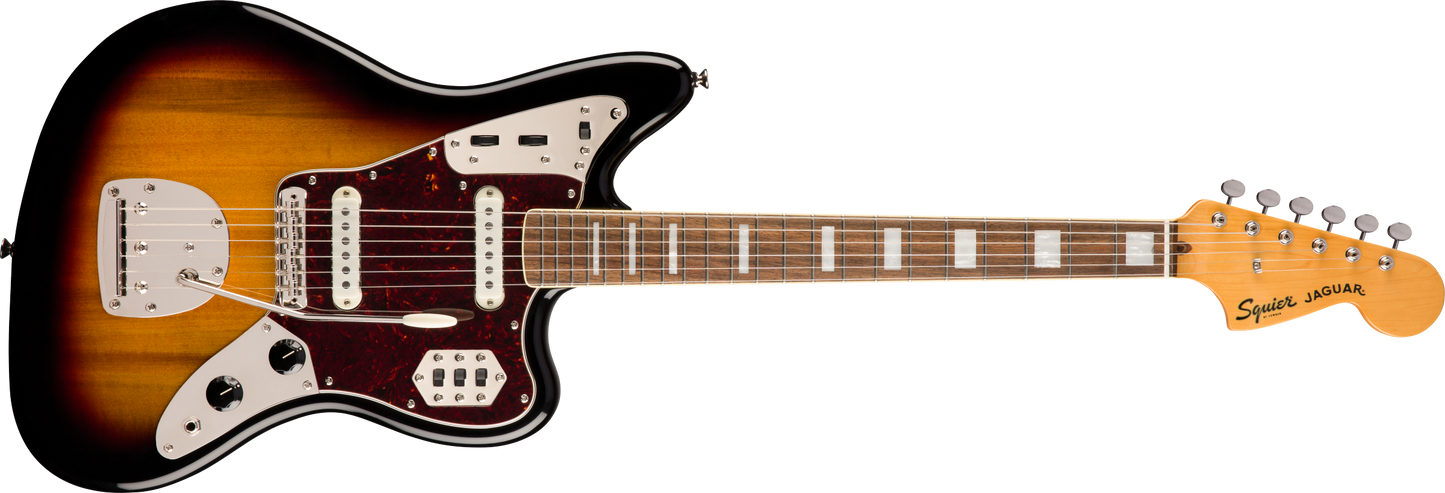 Squier Classic Vibe '70s Jaguar, Laurel Fingerboard, 3-Color Sunburst